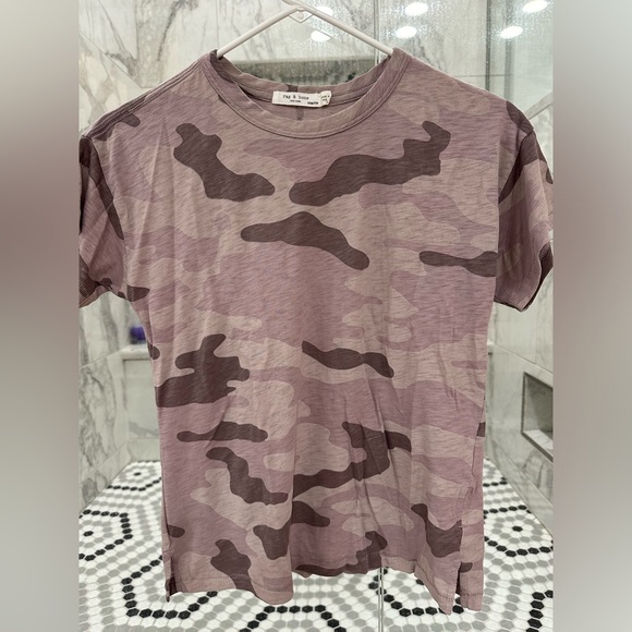 Rag & Bone Camo T-Shirt Size xxs - Picture 1 of 4